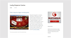 Desktop Screenshot of lucky-emperor-casino.com