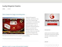 Tablet Screenshot of lucky-emperor-casino.com